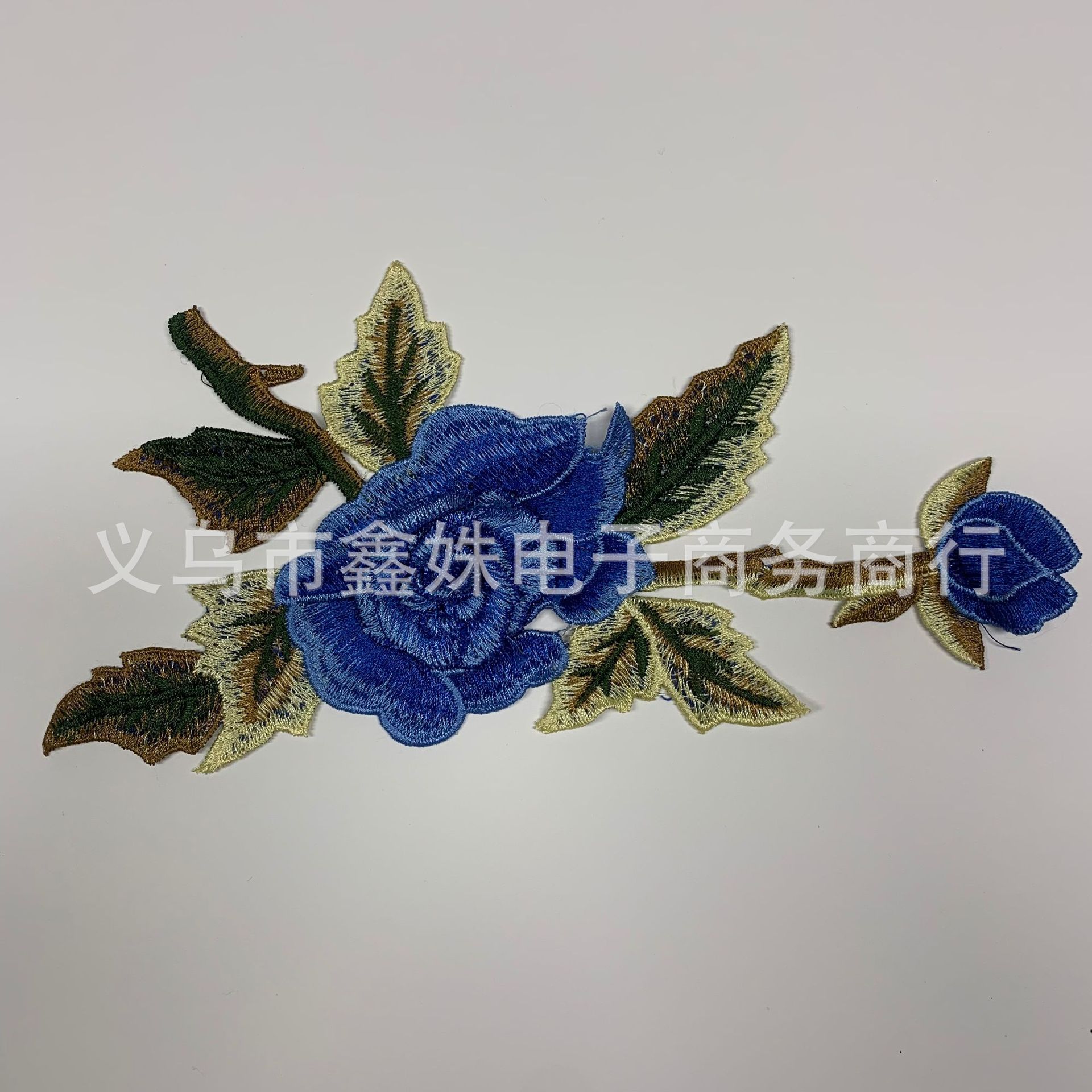 Rose water-soluble fabric pasted computer-embroidered colored clothing cheongsam manufacturer supplies wholesale available details Picture