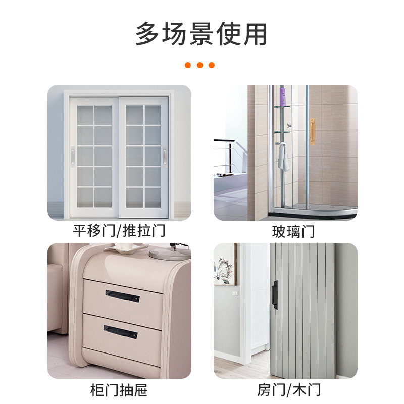 Wholesale of aluminum alloy, no-drilling, exposed handle, balcony glass sliding door handrail, single-hole small handle, window handle Application Scenario