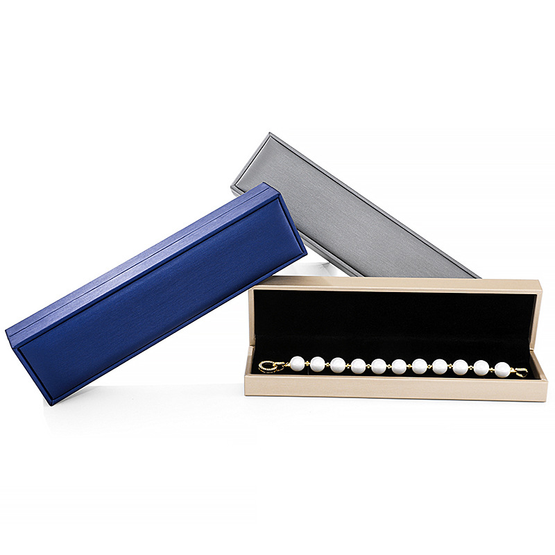 علبة قلادة من اللؤلؤ من طراز PU، متعددة الألوان، سوار أسود، علبة مجوهرات فورية بالجملة Specification image