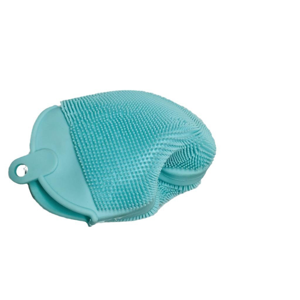 Silicone Bath Towel Massage Rub Back Bath Brush Soft Hair Scrub Brush Video Live Supply Rs-300211 Application Scenario