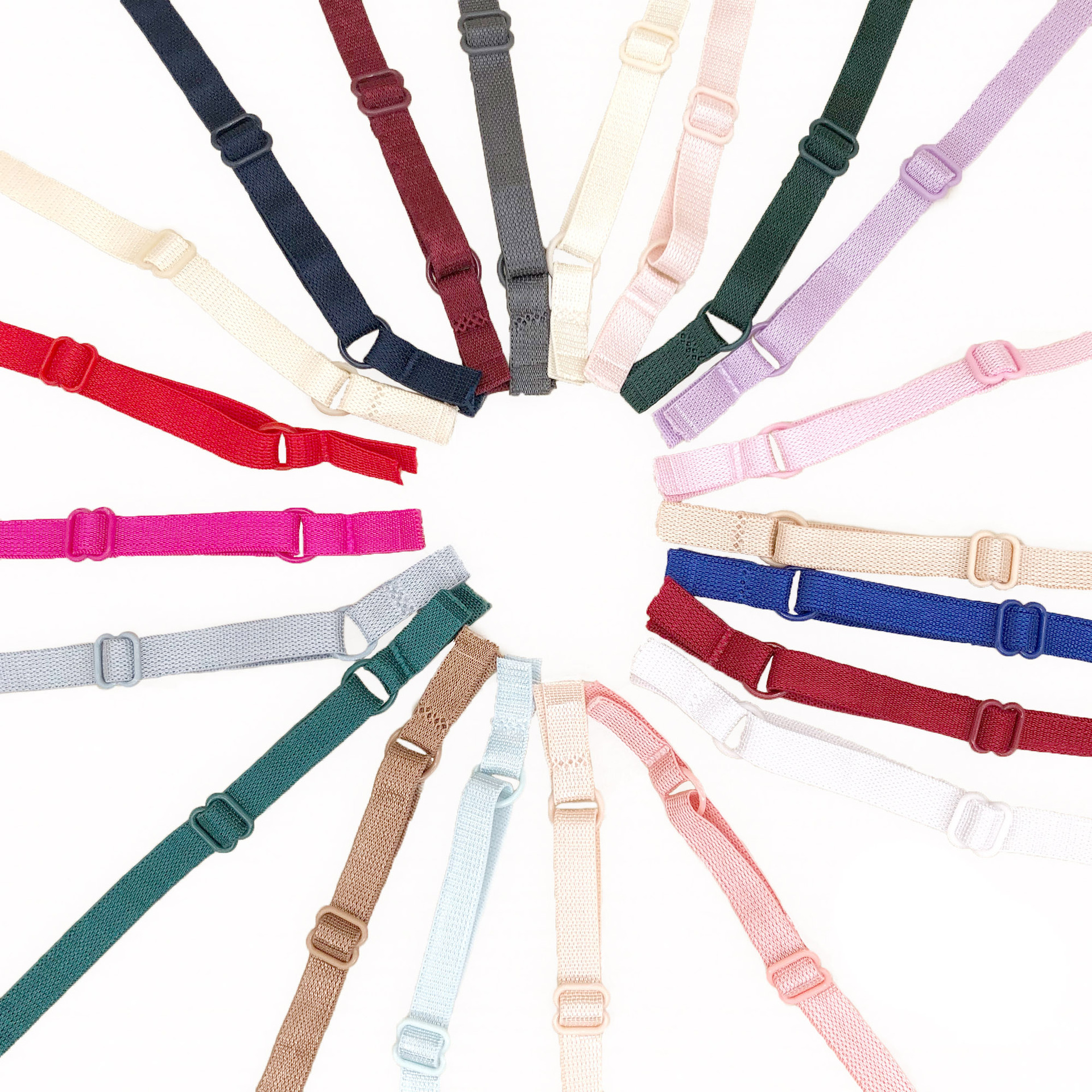 Stock 21 Colored 1Cm Underwear Strap Finished Hat Adjustment Belt High Elastic Webbing Finished Sling Elastic Belt Item Picture