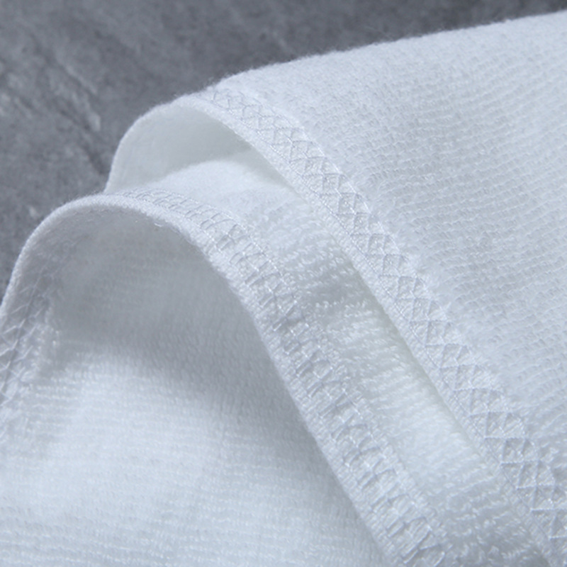 Five-star hotel and guesthouse face towels, pure cotton hotel towels, white hotel towels, bath towels, hotel linen manufacturer wholesale Specification image