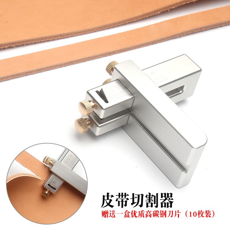 Belt Cutter Aluminum Alloy Sandblasted Oxidized Mini Belt Cutter Manual Plant Tanning Tool For Cutting Strips full figure