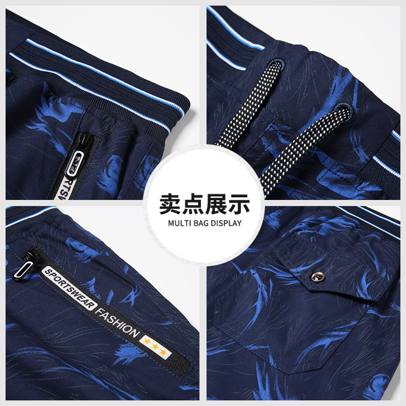 Summer thin beach pants, mid-length pants, and loose ins home capri pants and casual shorts for men's fashion Application Scenario