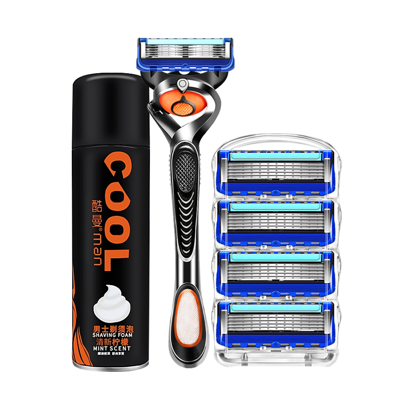 The manufacturer offers one-piece consignment of manual shavers, universal five-blade rotating blade holders, and men's razors Item Picture