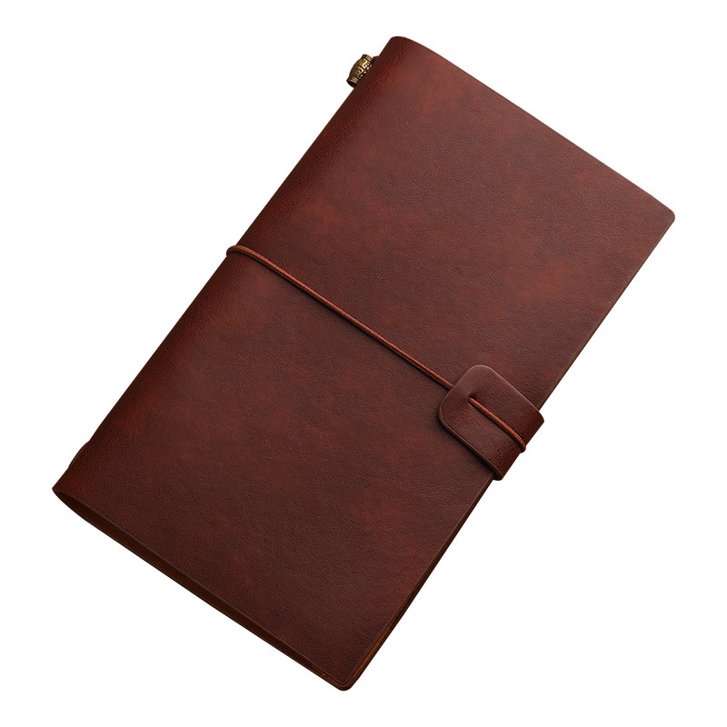 Cross-Border A6 Ledger Retro Travel Notebook With Strap Diary Creative Business Office Notebook Item Picture