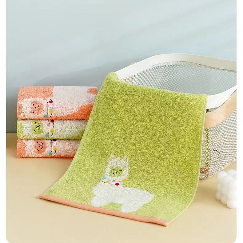 Jinhao Class A pure cotton skin-friendly children's special towel is soft, absorbent, breathable, cute, colorful, cartoon and does not shed Specification image