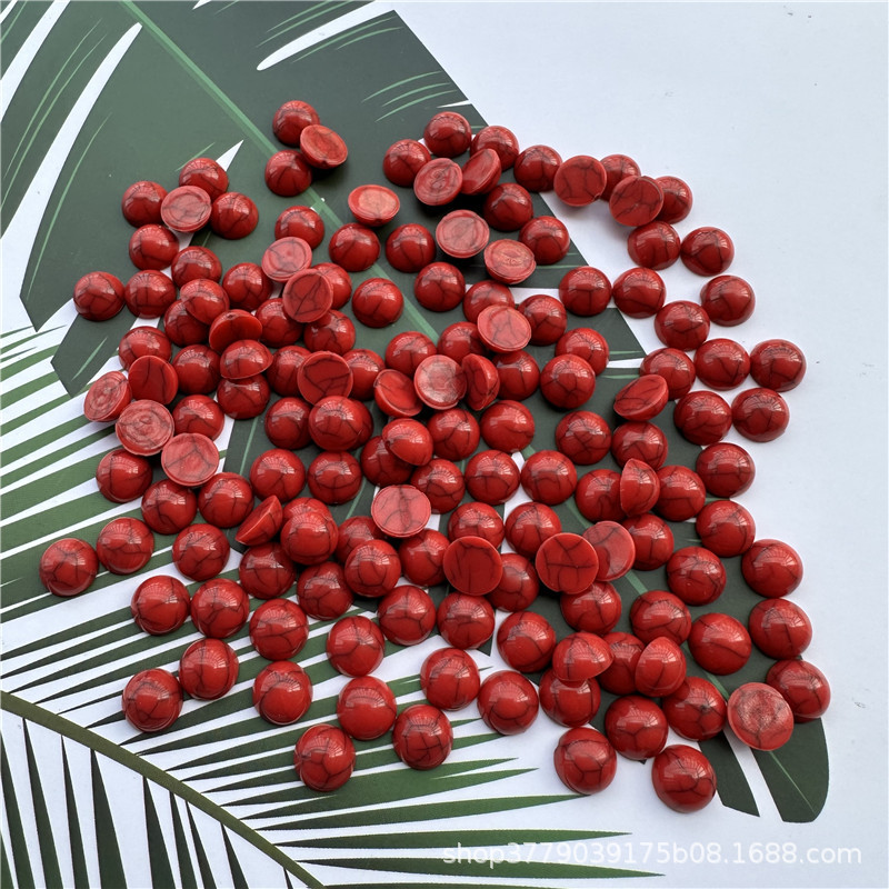 3-30Mm Non-Porous Flat Bottom Semi-Circular Line Red Plastic Ring Surface Patch Loose Beads Diy Handmade Jewelry Accessories Application Scenario