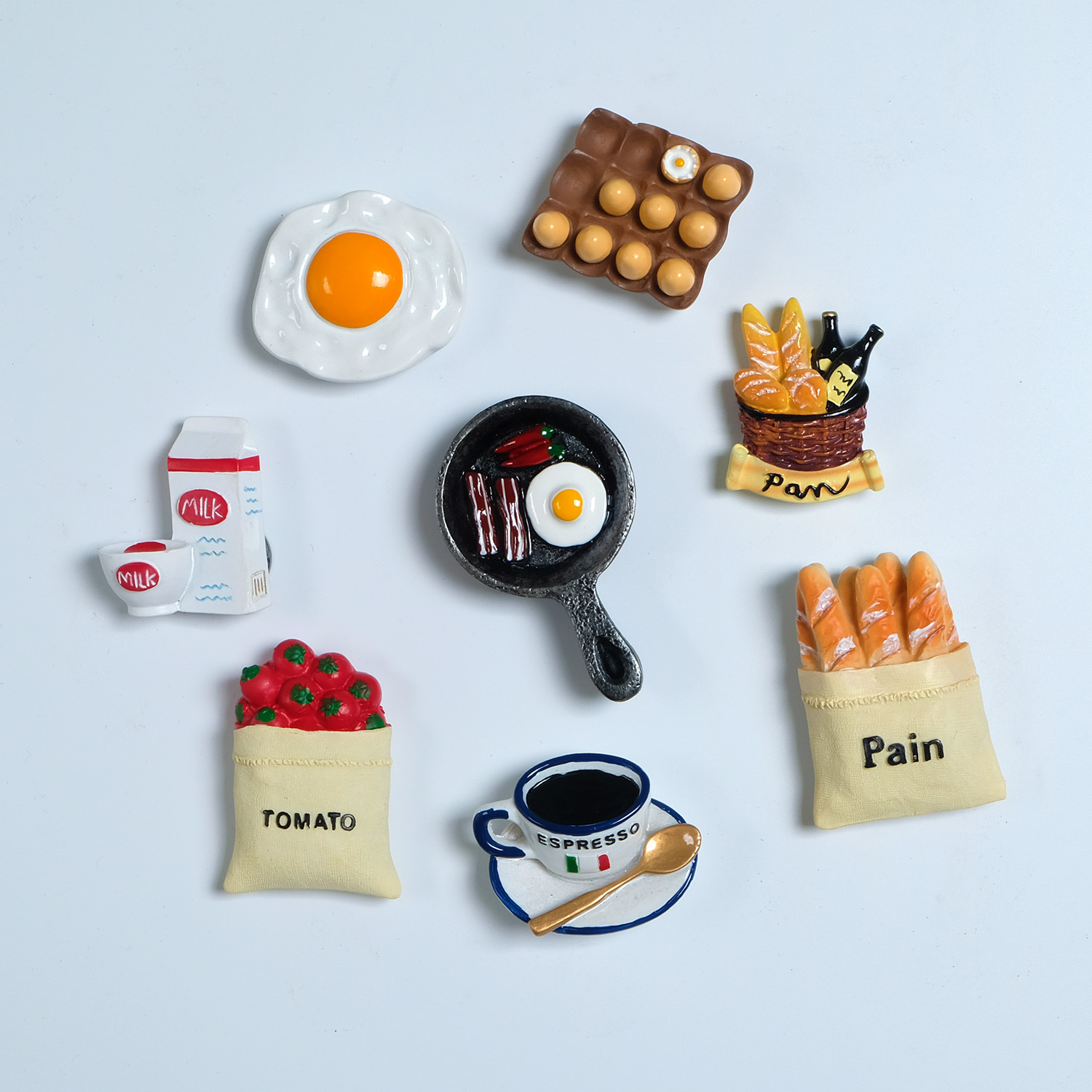 Wholesale of creative 3D fridge magnets, Nordic ins decorative food toys, 3D food magnets, simulated food magnetic stickers Application Scenario