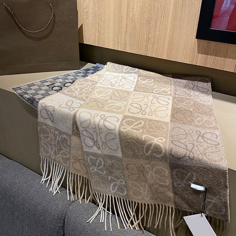 New Autumn And Winter Fringe Classic Jacquard Cashmere Scarf Comfortable Warm Match Color Thick Lady Lamb Wool Shawl Specification drawing