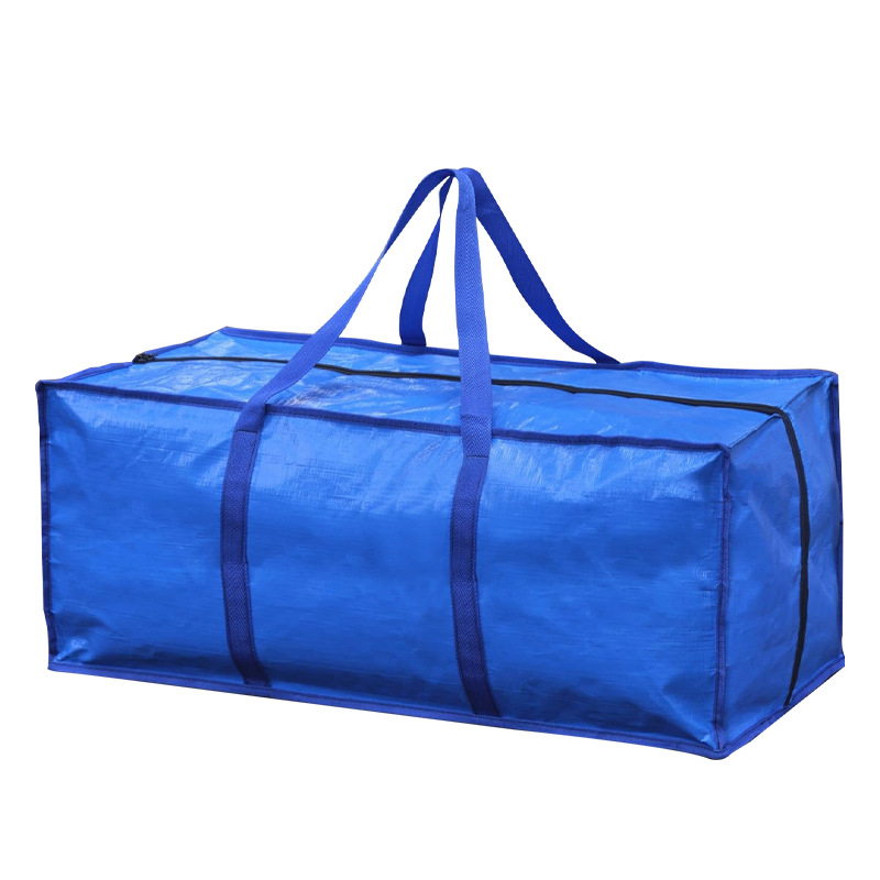 Cross-border best-selling PE moving bags, large-capacity folding waterproof luggage cotton quilt packing and storage bags