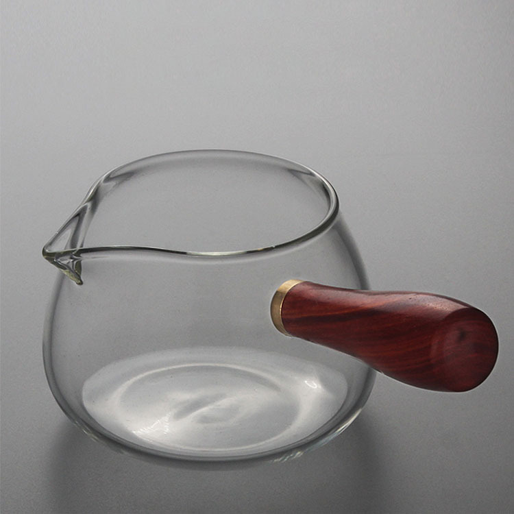 High borosilicate side fair cup tea sea household tea set accessories, tea uniform cup, public cup, single glass tea dispenser details Picture