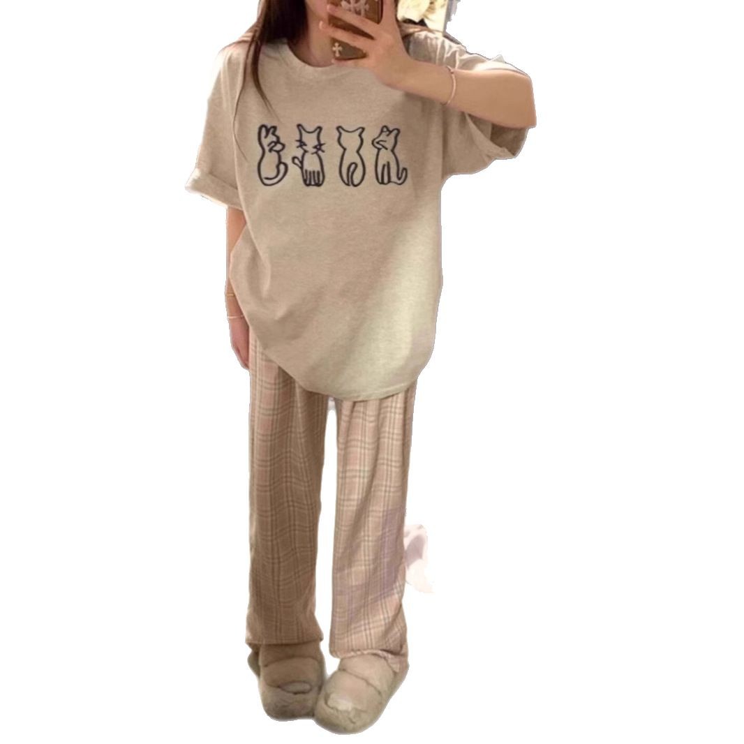 短袖/衣服/女装/国潮/短袖批发白底实物图