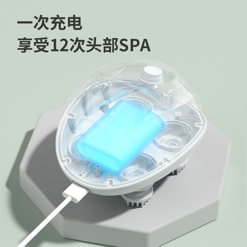Multi-functional cervical massager rechargeable head massage instrument Octopus Massage intelligent scalp massage instrument head massage Application Scenario