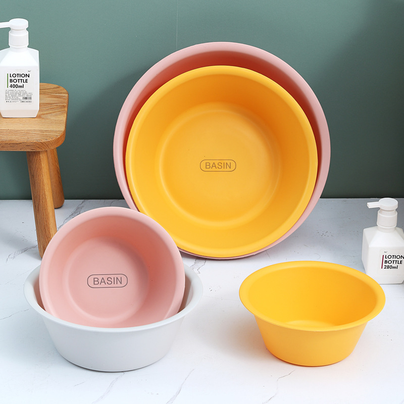 Wholesale thickened Japanese washbasins, daily necessities and sundries, household vegetable and laundry basins, baby and infant washbasins Specification image