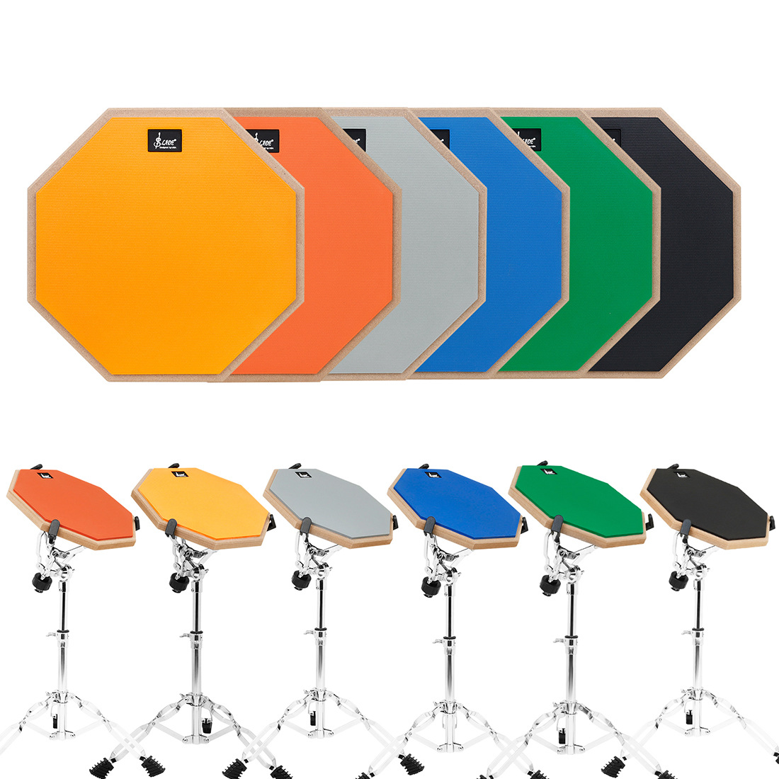 Lade 12-inch mute drum pad, drum practice pad, rubber mute drum pad for beginners, percussion plate, silent pad wholesale Item Picture