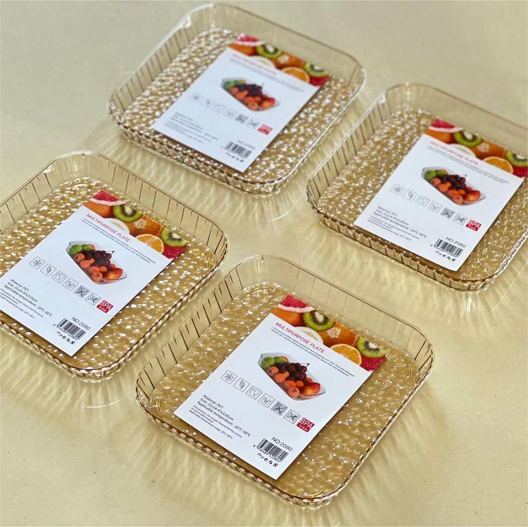 Wang Shun wholesale 2022 new Nordic wind simple plastic pet Phnom penh fruit tray home storage plate style thumbnail