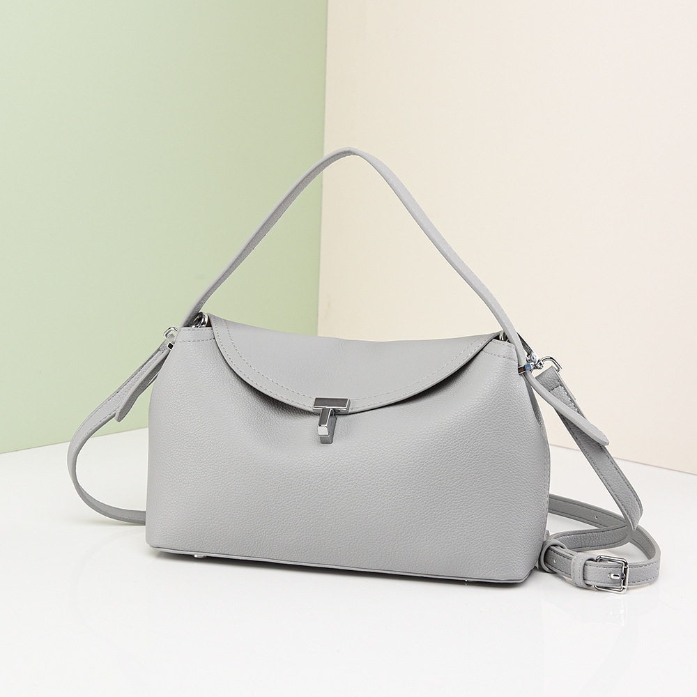 跨境手提包法式小众斜挎包复古简约手提枕头包大容量通勤包包女详情17