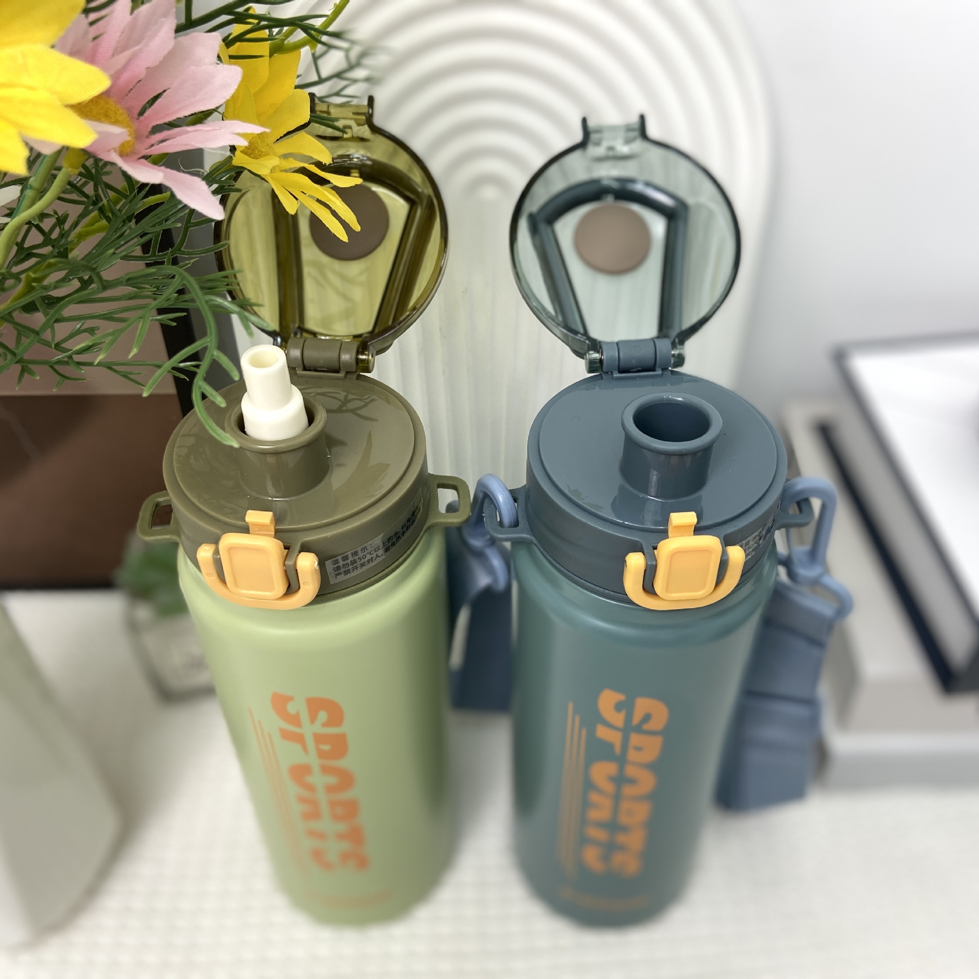 Yatai Thermos Cup Men And Women High Appearance Level Large Capacity Water Cup 304 Net Red Children Primary School Straw Sports Cup details Picture