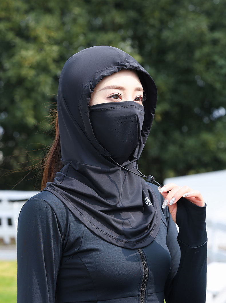 防晒面罩女夏季全脸薄款防紫外线口罩骑行护颈一体防晒帽冰丝男士详情11