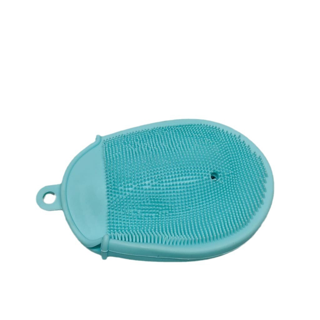 Silicone Bath Towel Massage Rub Back Bath Brush Soft Hair Scrub Brush Video Live Supply Rs-300211 details Picture