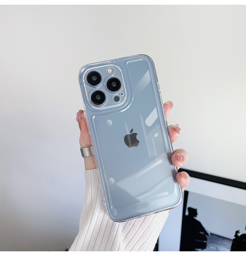 Suitable for the new iphone17 phone case 16Pro, Apple transparent hollow case, thickened silicone TPU anti-drop soft case pic 14