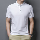 男t恤夏季短袖休闲翻领男士POLO衫韩版潮流个性修身白色半袖上衣