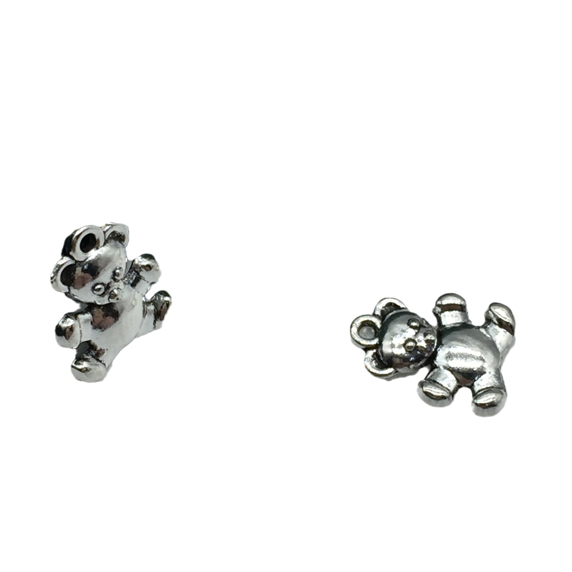 12*15Mm Ancient Silver Alloy Accessories Cute Bear Pendant Diy Necklace Bracelet Small Animal Accessories Wholesale Item Picture