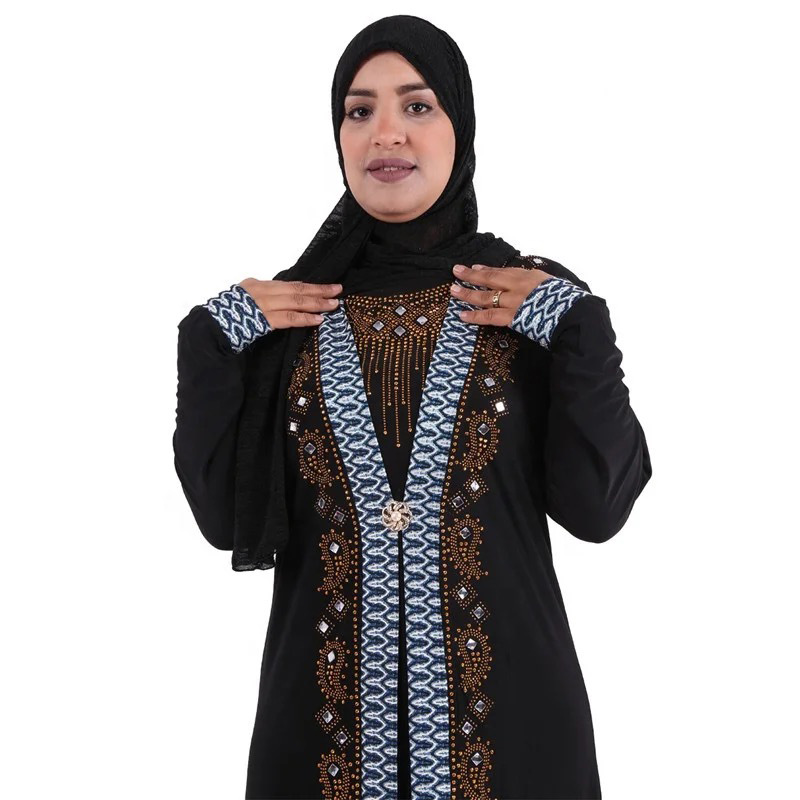 Cross-Border Hot African Fashion Abaya Dubai Travel Gown Abaya Item Picture