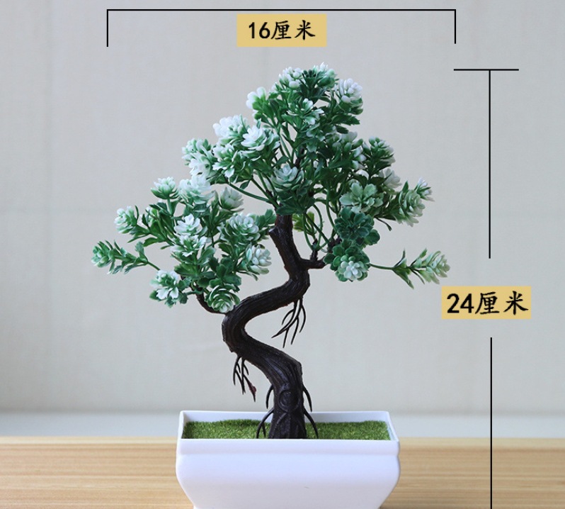 仿真植物盆栽细节图