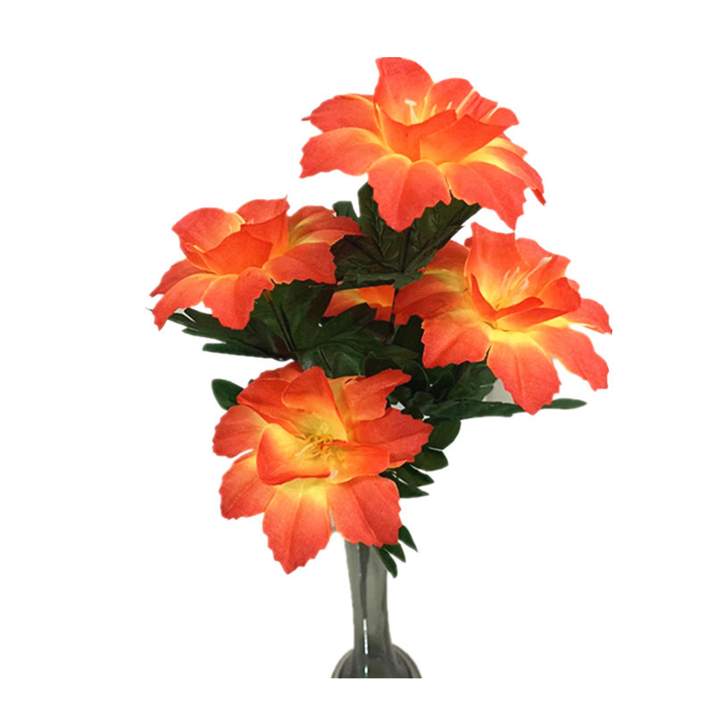 Five pieces of artificial rose decorative floral art with gold stars details Picture