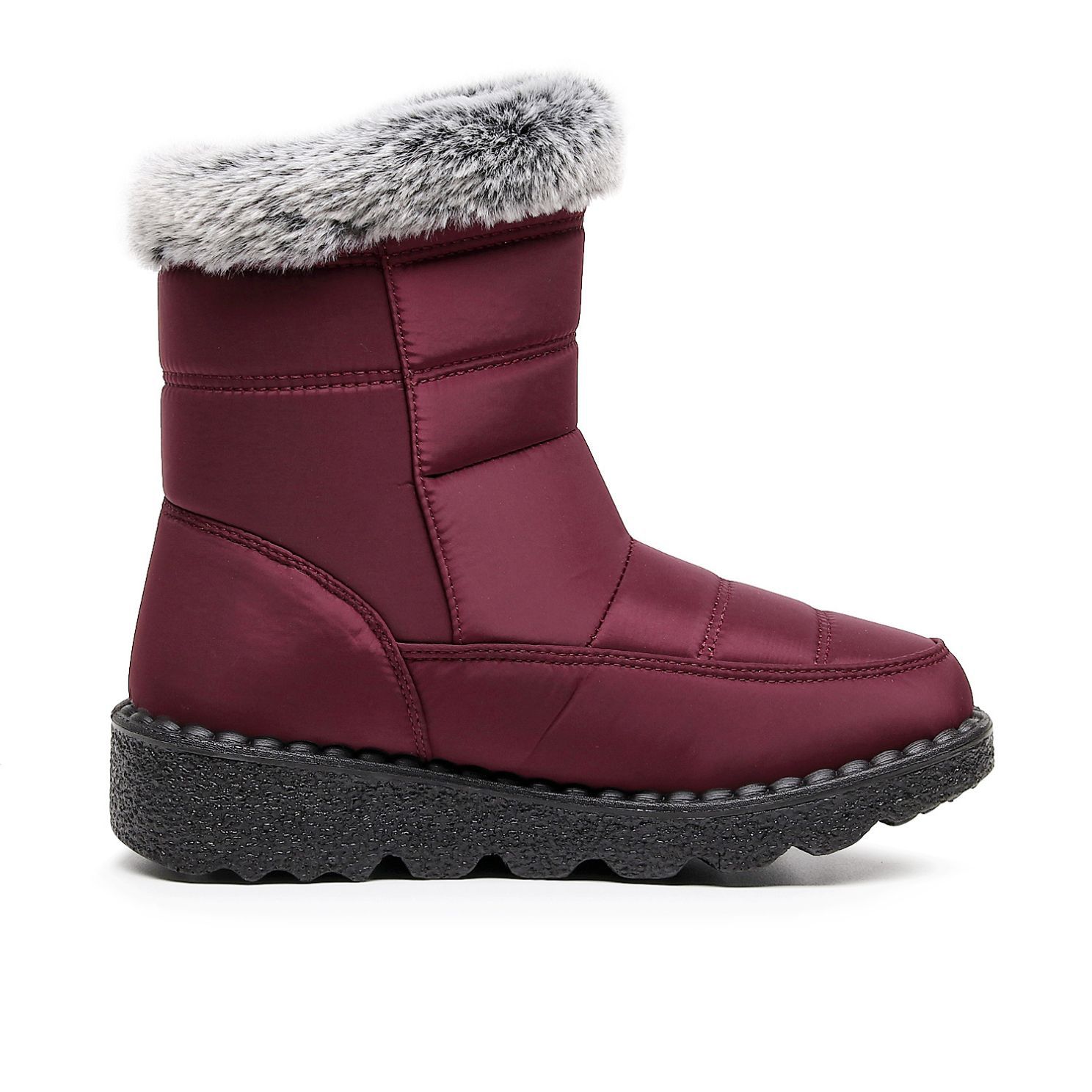 2024 Cross-Border Couple Cotton Shoes Outdoor High-Top Rabbit Plush Snow Boots Waterproof Non-Slip Cotton Boots Plus Size 45 Barcode Specification drawing