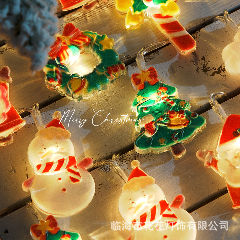 圣诞节装饰品挂件平安夜布置小夜灯led灯串彩灯圣诞用品灯饰挂饰