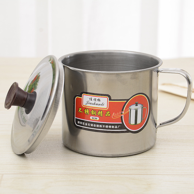 Practical household daily necessities cups, stainless steel cups, simple water cups with LIDS, direct supply from the manufacturer Specification image