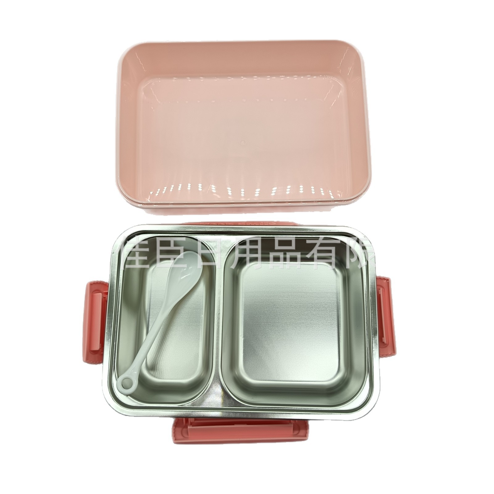 Stainless steel student lunch box, large-capacity lunch box for junior high school students, portable compartment-insulated lunch box for export Item Picture