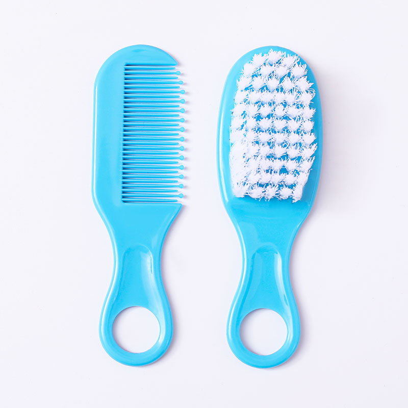 Newborn safety comb brush to remove fetal moss baby head care comb brush combination baby massage comb brush set Item Picture