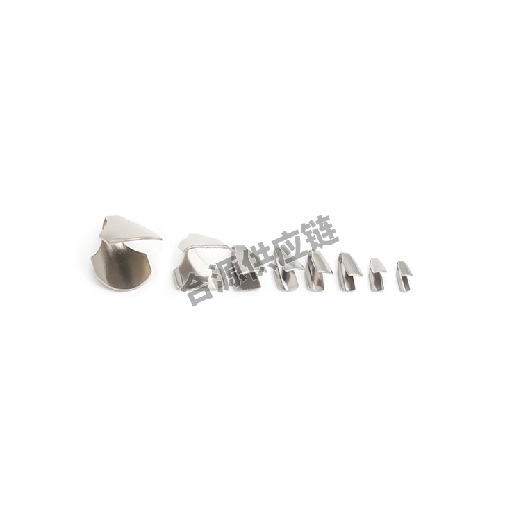 Heyuan Supply Chain stainless steel flat chuck, flat chuck, edge-wrapped snake head accessory buckle, DIY jewelry accessory details Picture