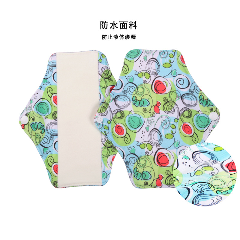 竹棉可洗卫生垫可循环使用布护垫日夜两用贴身卫生巾产妇姨妈巾详情图5