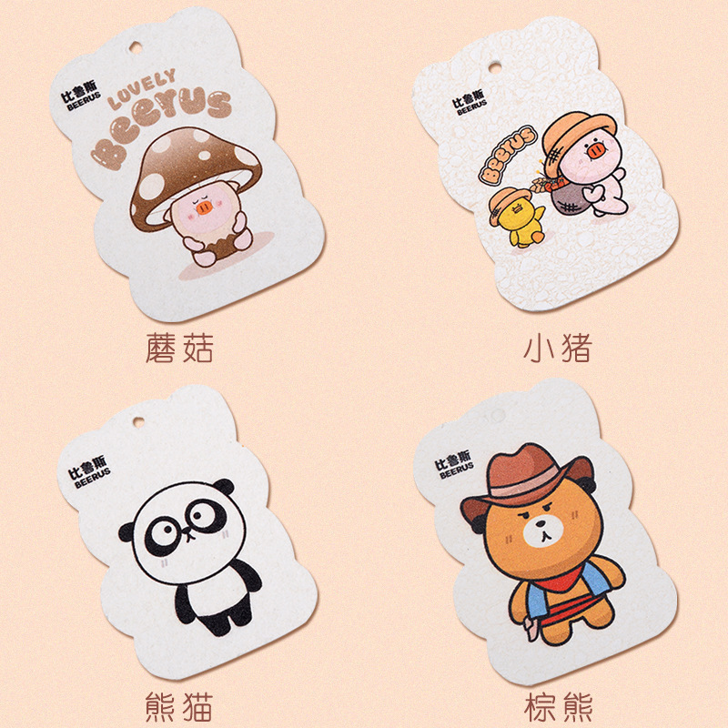 Cartoon wood pulp sponge dish cloths