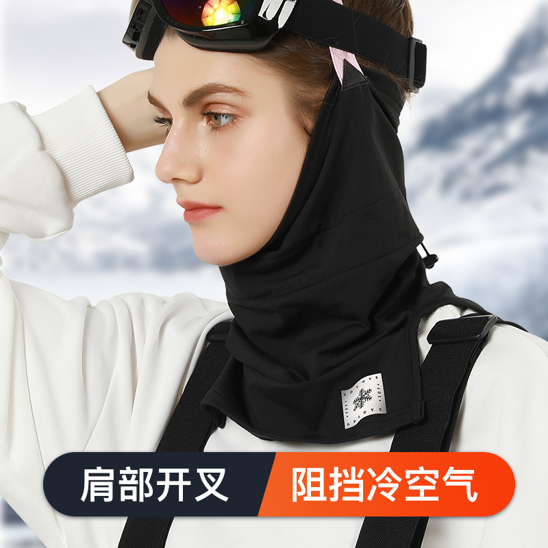 冬季新款保暖面罩女骑行滑雪防风护脸围脖阳离子加绒头巾DTJ30详情图3
