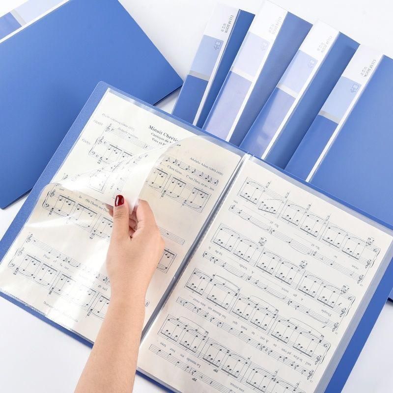 The transparent insert pages of the data folder, multi-layer storage data book, a4 loose-leaf test paper storage book, and the inner pages of the file insert