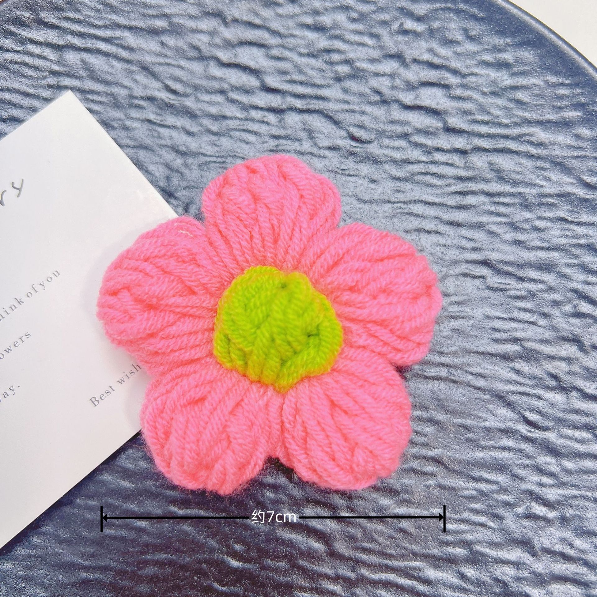 手工毛钱7厘米勾花DIY泡芙花发饰发件服装辅鞋帽箱包毛衣装饰辅料详情11