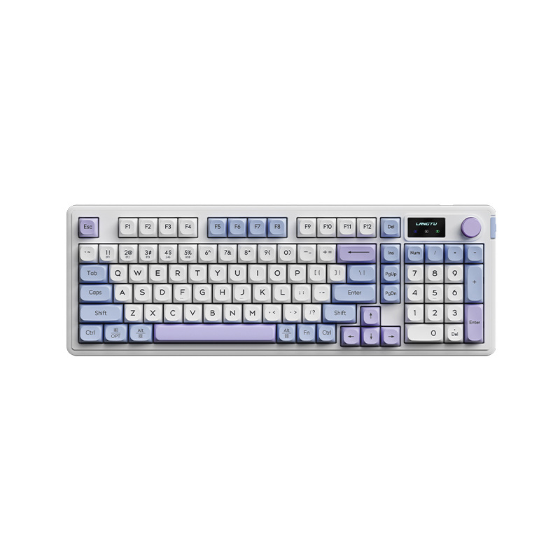 The Wolf Path L98 three-mode Bluetooth wired and wireless keyboard features a high level of appearance and is a silent membrane keyboard for gaming, office use, and gaming Item Picture