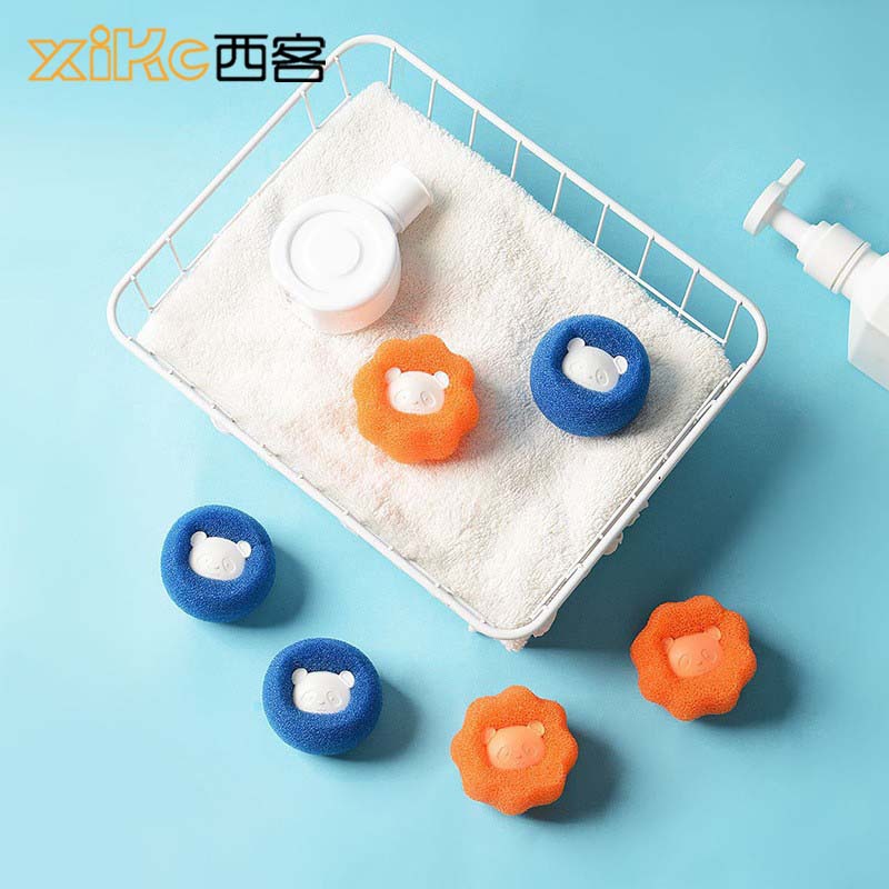 Washing machine sponge cleaning ball decontamination Wash clothes anti-entanglement sponge washing ball magic decontamination wash guard ball wholesale