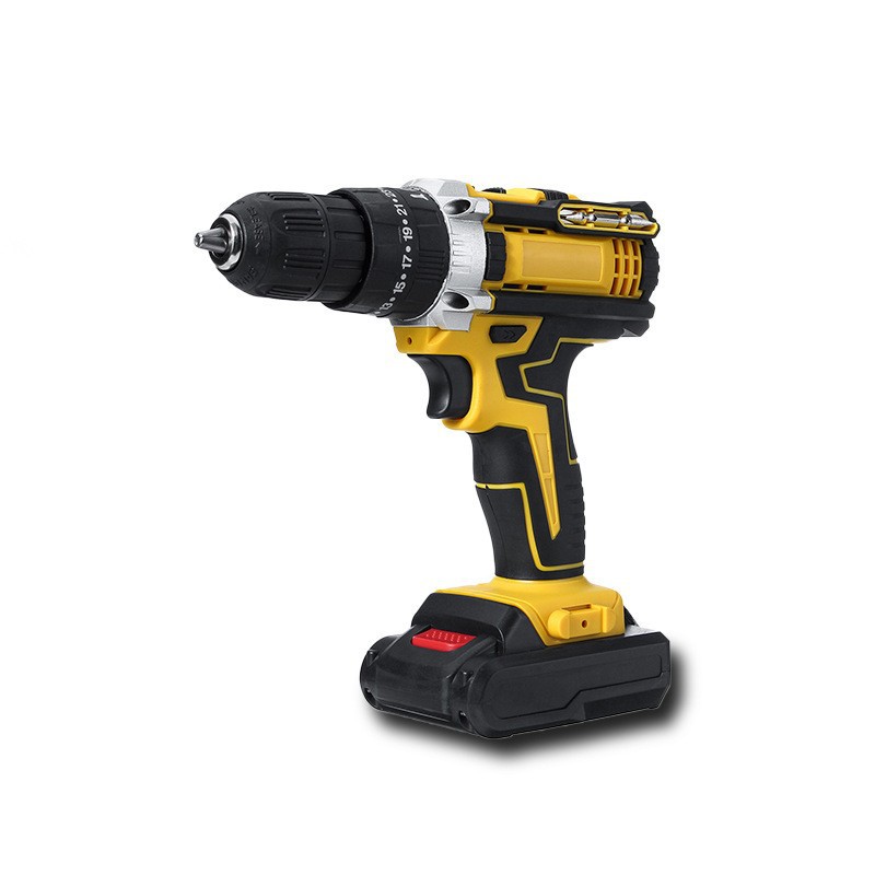 Bison Machinery export impact lithium drill, rechargeable hand drill, small drill, electric drill, multi-functional household electric screwdriver Item Picture