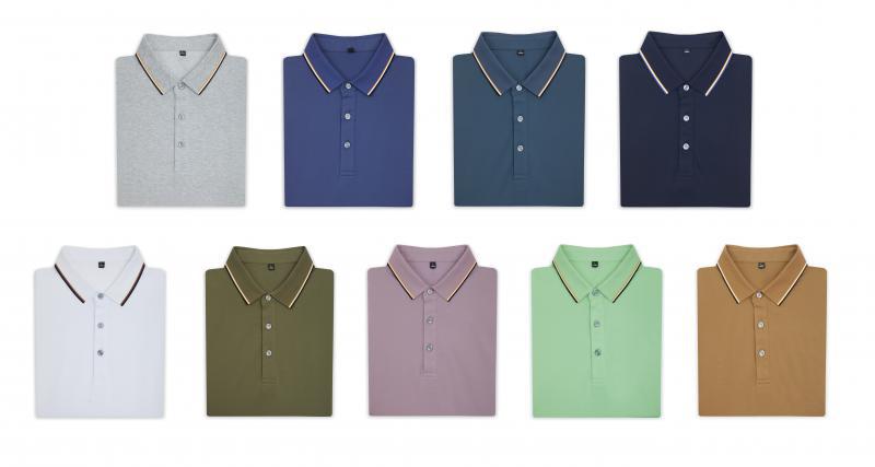 Men's simple pure cotton 100 ice silk short-sleeved T-shirt, trendy T-shirt for men Item Picture