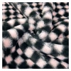 In-stock rabbit plush small square printed fabric, AB grid checkerboard pattern rabbit plush fabric for clothing, jackets, cushions and home textiles Application Scenario
