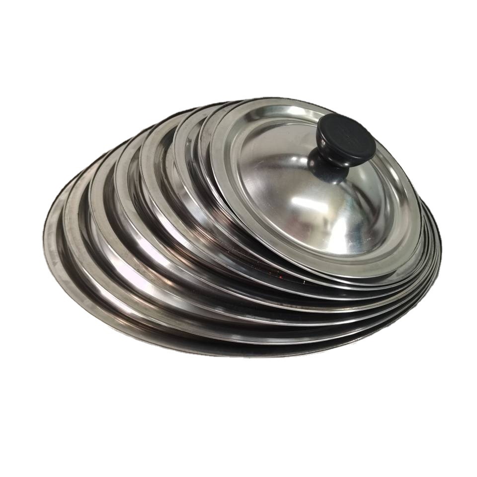 Stainless steel pot LIDS with handles, iron pot LIDS, wok LIDS, top bead LIDS, pot handles, pot LIDS, head caps, pot top LIDS wholesale Item Picture