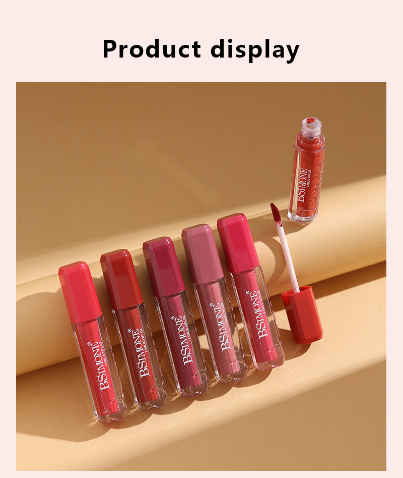 跨境专供展示盒装哑光不沾杯唇釉防水不掉色持久显色显白雾面唇釉详情16