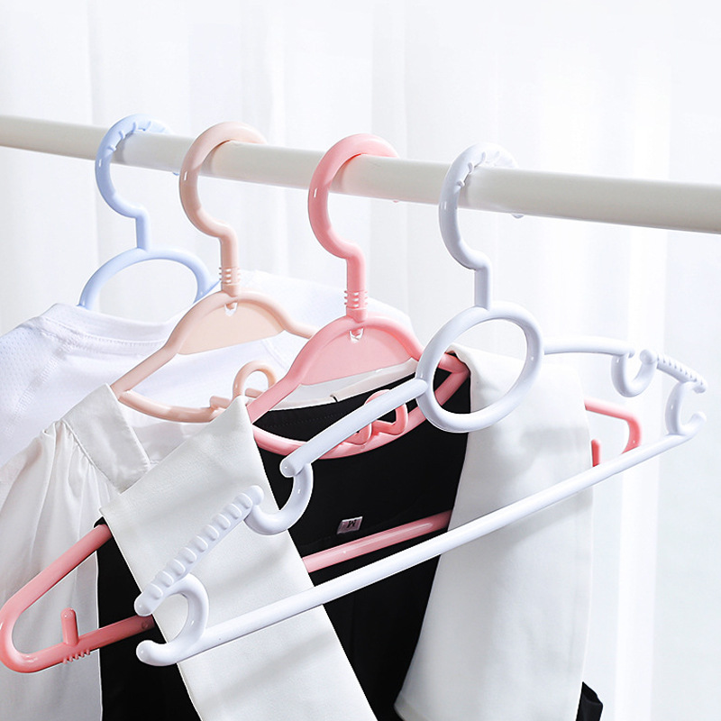 Home bedroom student dormitory hangers multi-functional plastic non-slip bearing drying hanger storage rack hangers wholesale full figure